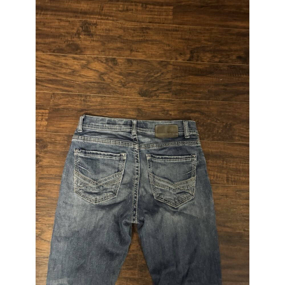 BKE Alec Jeans Mens 30R* Straight Leg Buckle Faded Medium Wash Denim Casual - Picture 3 of 9